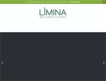 Tablet Screenshot of liminawellness.com